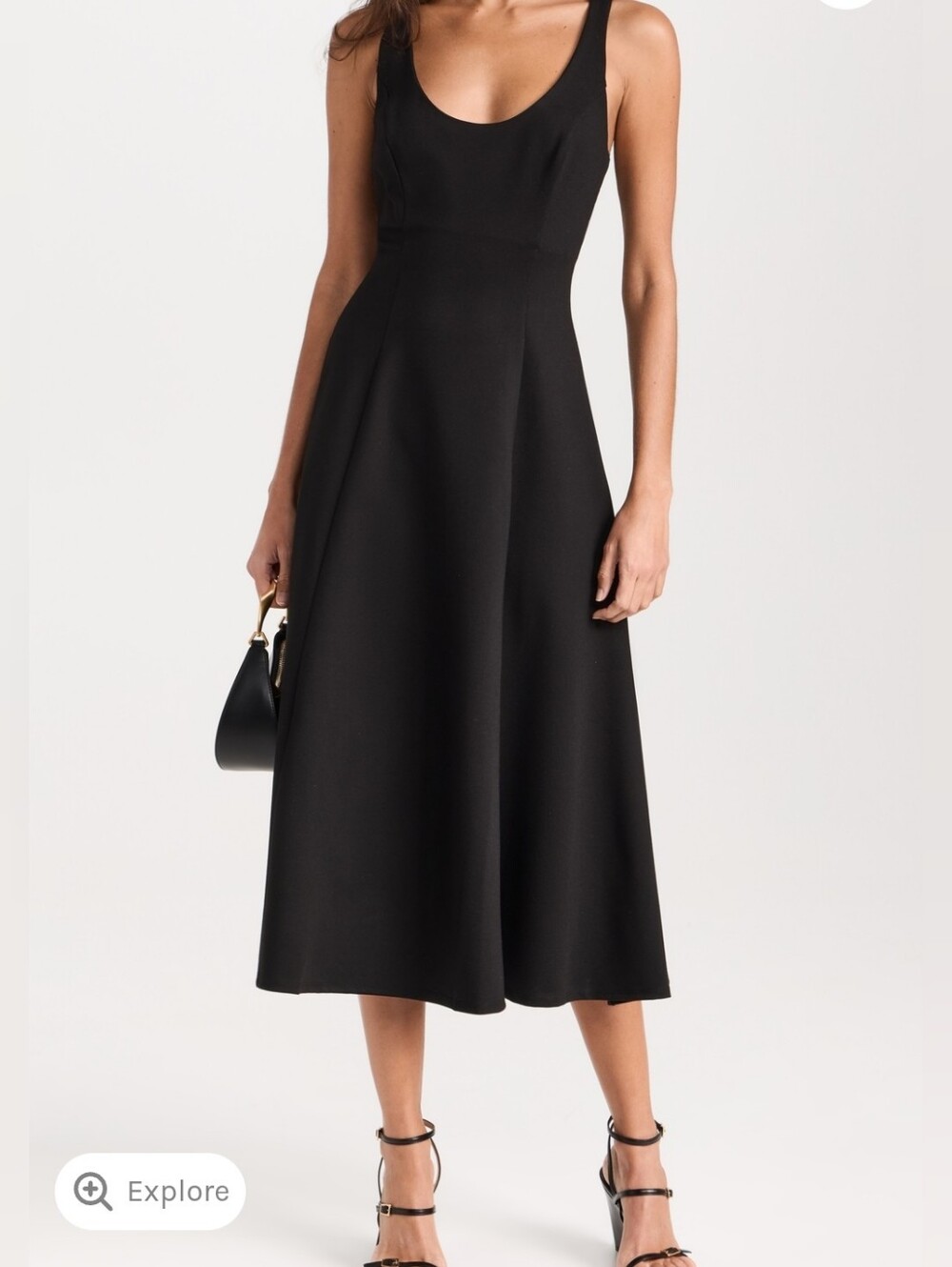 Reformation Mikol Knit Dress Black Medium